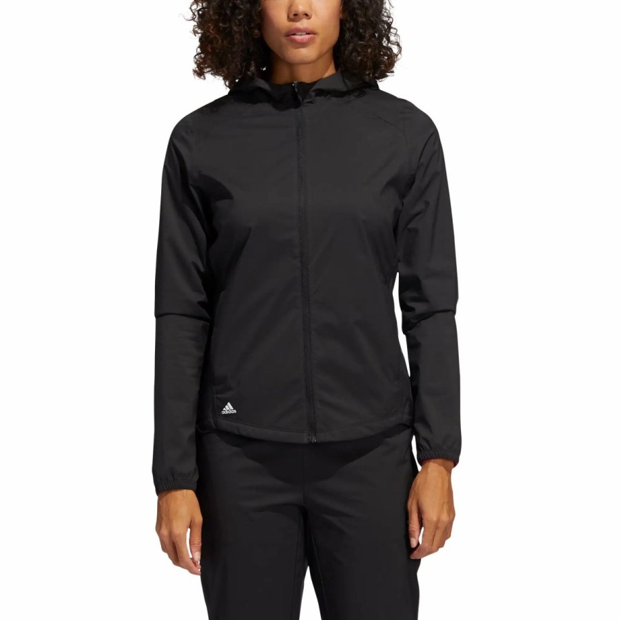 Clothes * | Adidas Golf Adidas Provisional Womens Golf Jacket Black