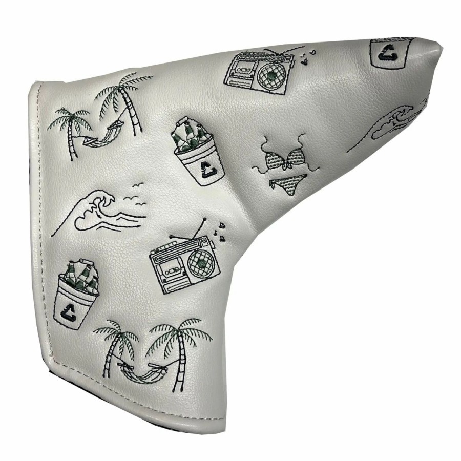 Accessories * | Cuater By Travismathew Me Obviously Putter Headcover White 1Wht