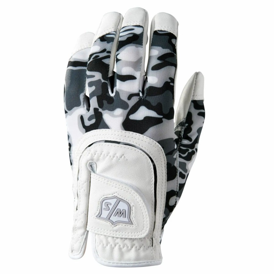 Accessories * | Wilson Golf Wilson Staff Fit All Camo Junior Golf Glove