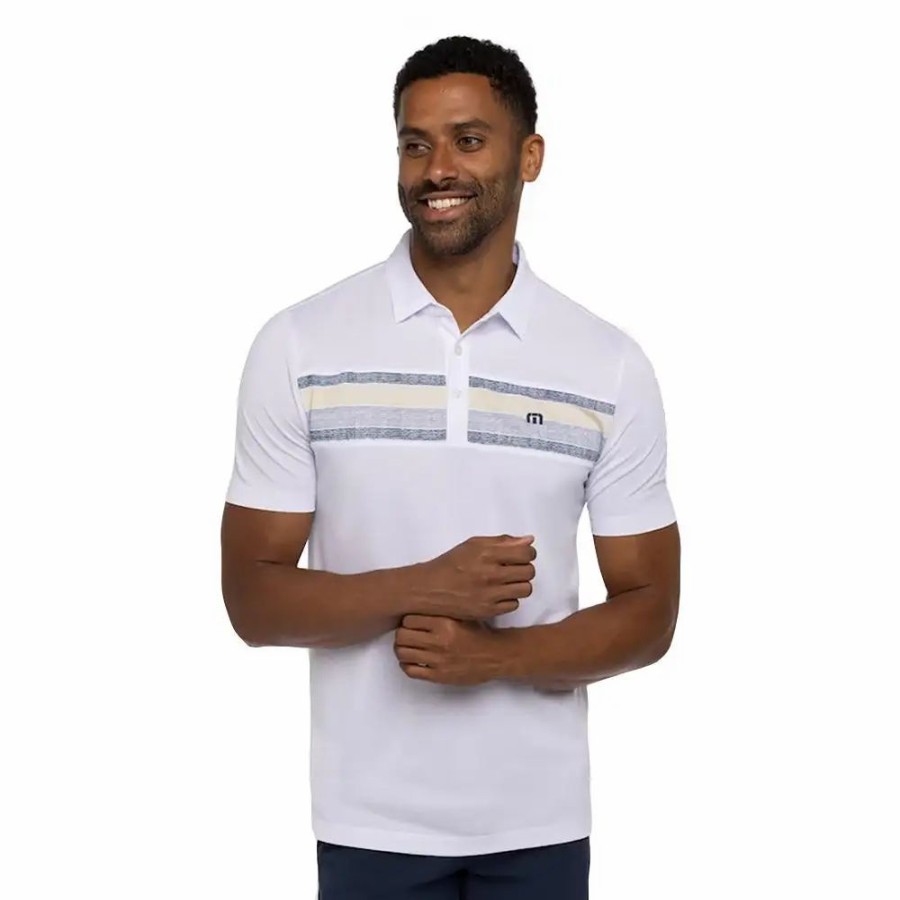 Clothes * | Travismathew Los Cabo Mens Golf Polo White 1Wht