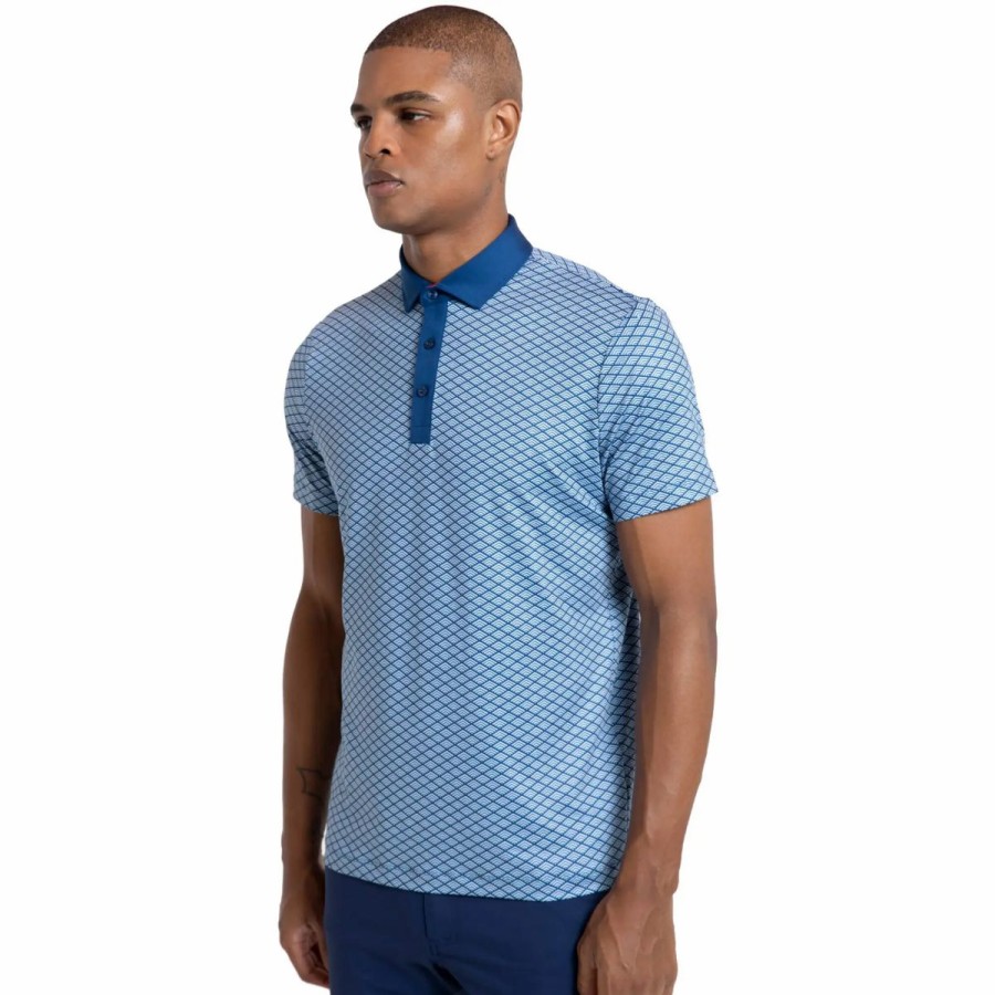 Clothes * | Redvanly Amherst Mens Golf Polo Classic Blue