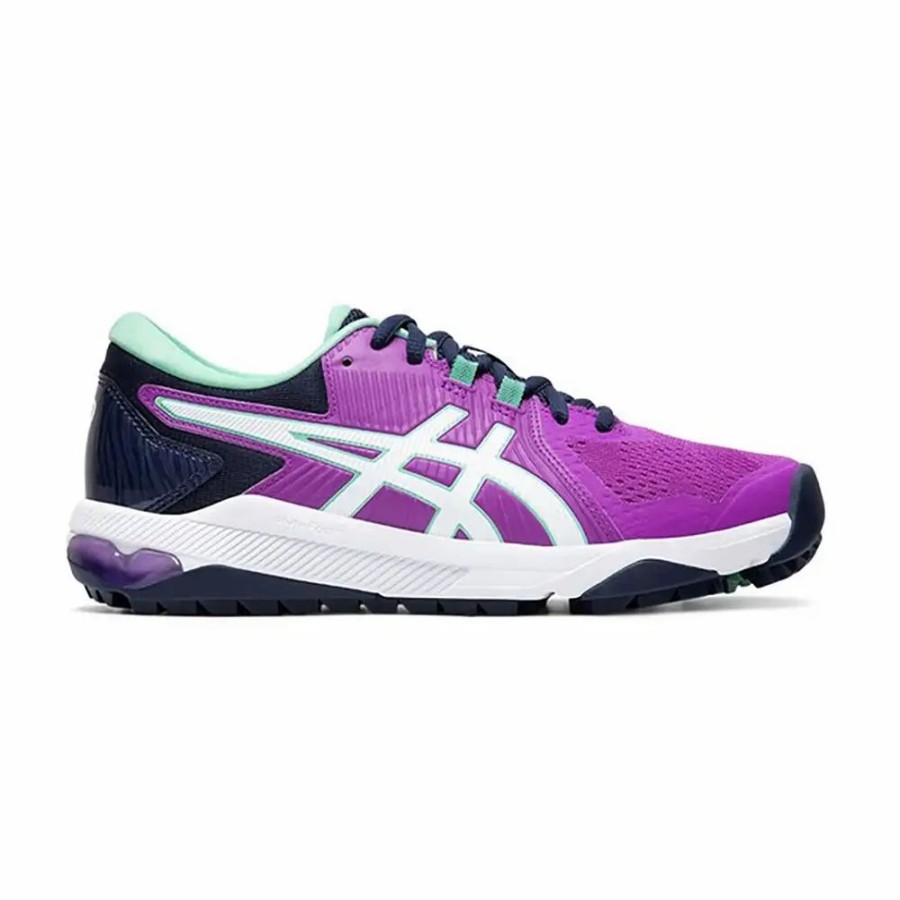 Shoes * | Asics-Golf Asics Gel Course Glide Purple Womens Golf Shoes Fushia/Mint