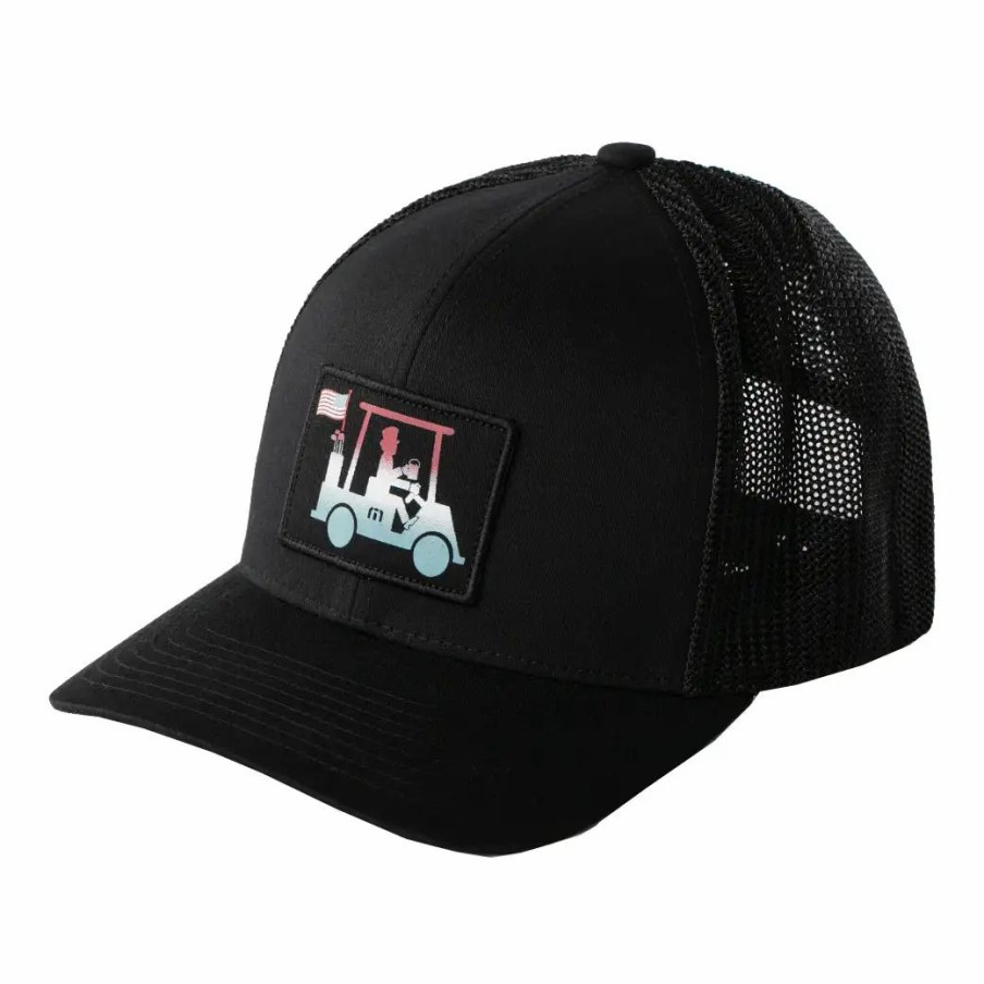 Accessories * | Travismathew Hard Flex Mens Hat Black