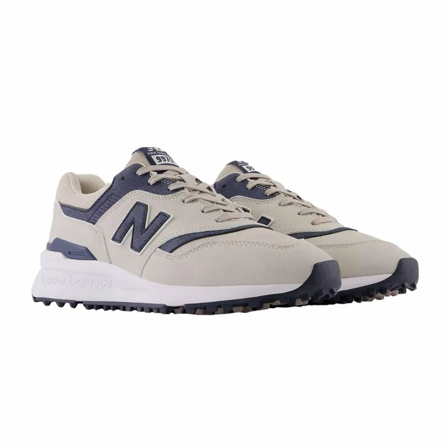 Shoes * | New Balance Golf New Balance 997 Sl Spikeless Mens Golf Shoes Sand