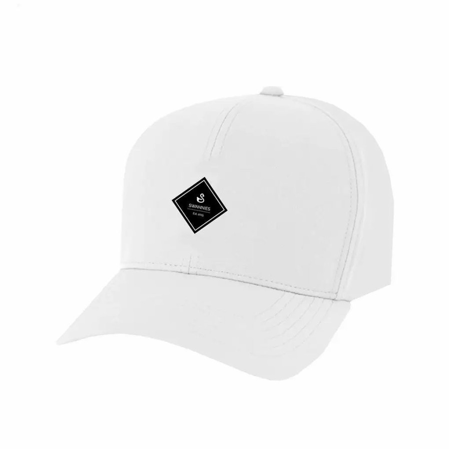 Accessories * | Swannies Jones Mens Golf Hat White