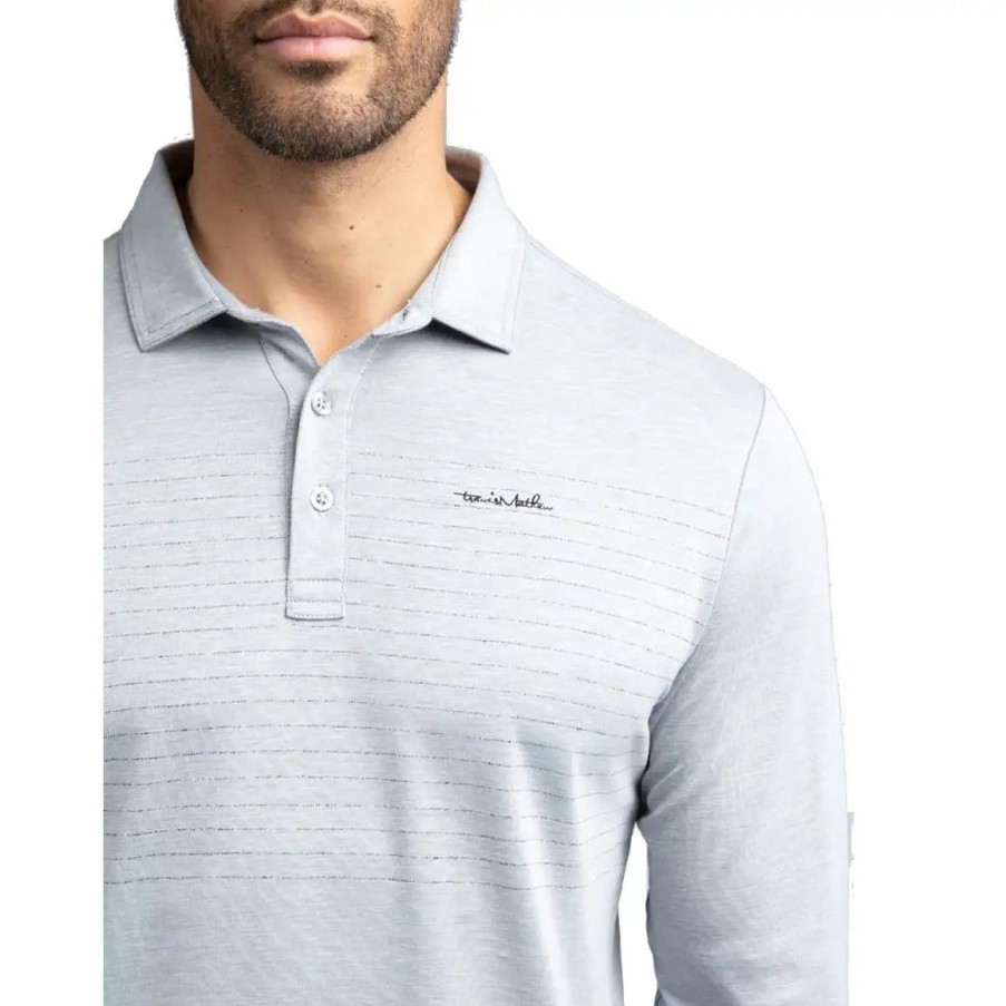 Clothes * | Travismathew Top Dog Mens Golf Polo Micro Chip Blk