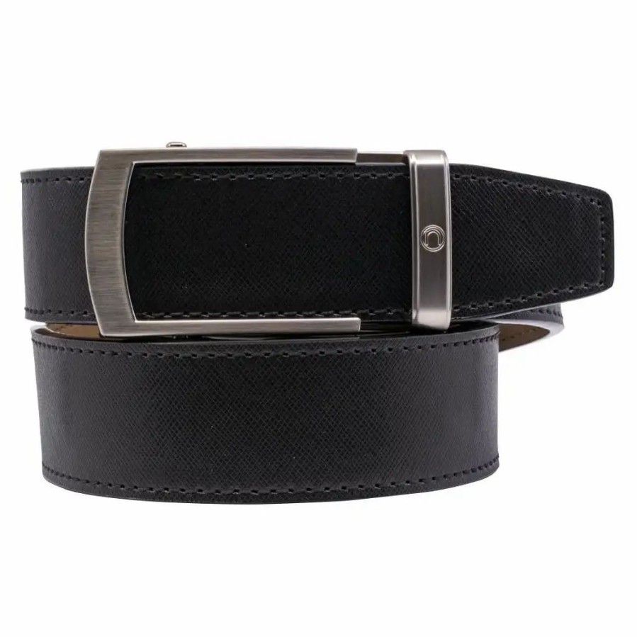 Clothes * | Nexbelt Vetica Mens Belt Raven