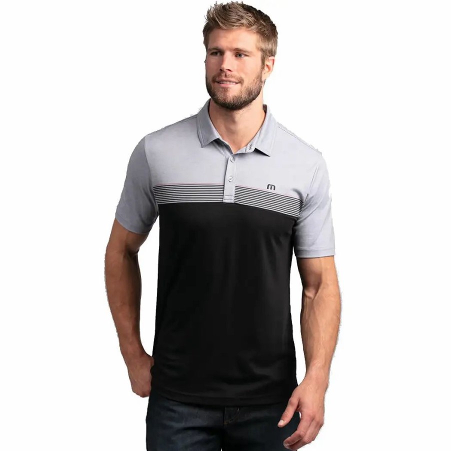 Clothes * | Travismathew Slow Fade Mens Polo Htr Quiet Shade