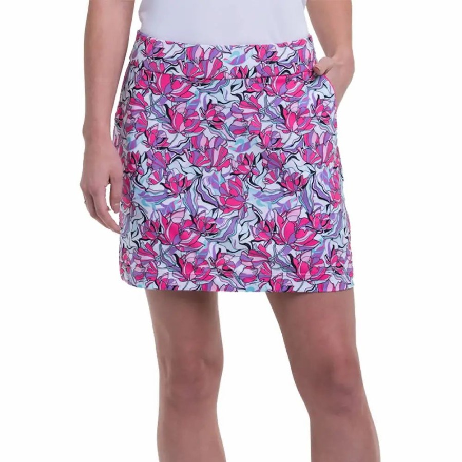 Clothes * | Ep Ny Ep New York Floral Print 17.5In Womens Golf Skort Roset Mult 6080