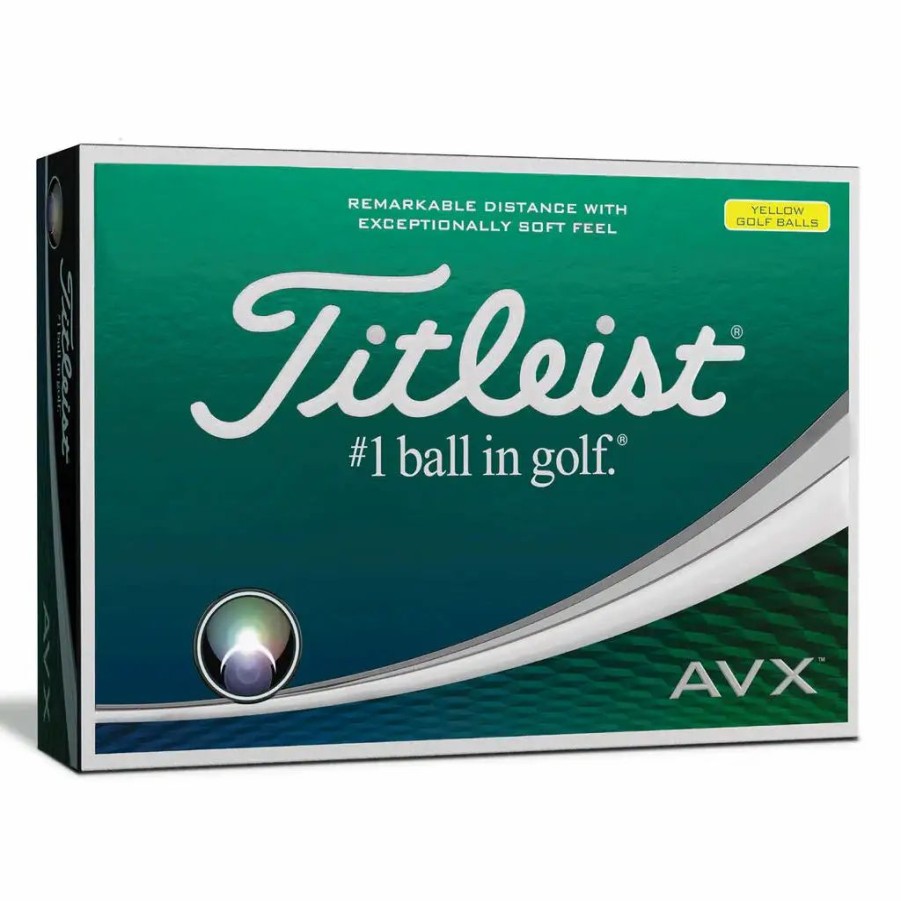 Balls * | Titleist Avx Yellow Golf Balls Dozen