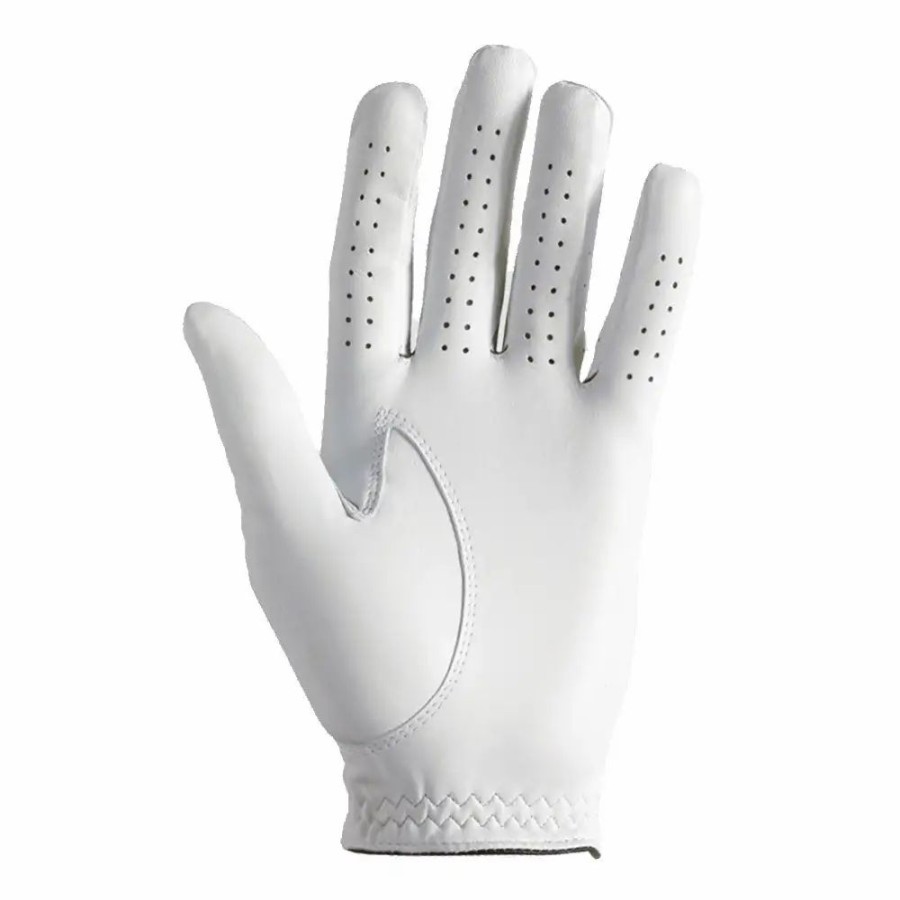 Accessories * | Footjoy Stasof Mens Pearl White Golf Glove