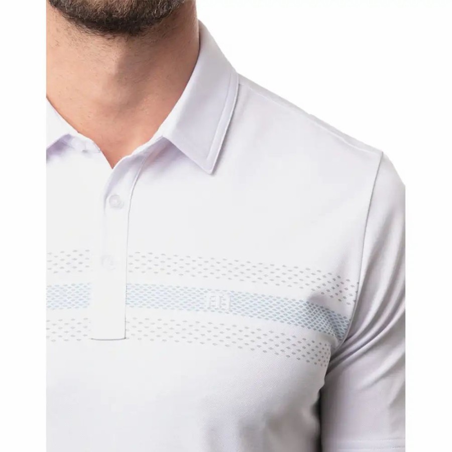 Clothes * | Travismathew Chromatic Mens Golf Polo White 1Wht