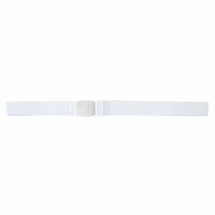 Clothes * | Puma Golf Puma Ultralite Stretch Mens Golf Belt Bright White