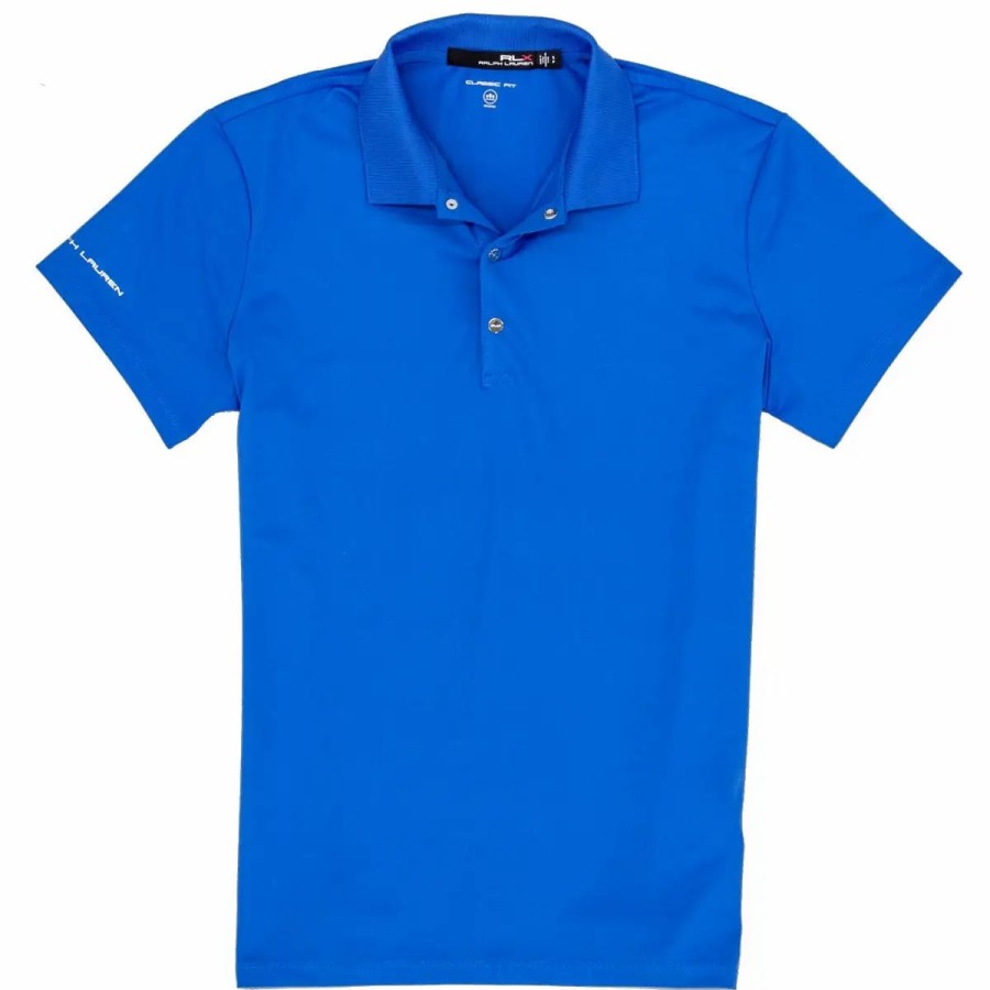 Clothes * | Polo Ralph Lauren Rlx Ralph Lauren Tournament Tech Pique Womens Golf Polo Colby Blue