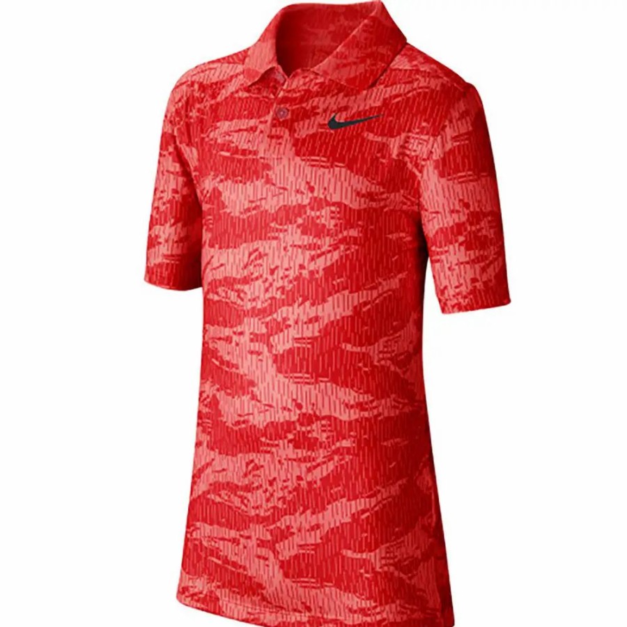 Kids Golf * | Nike Golf Nike Dry Print Boys Golf Polo