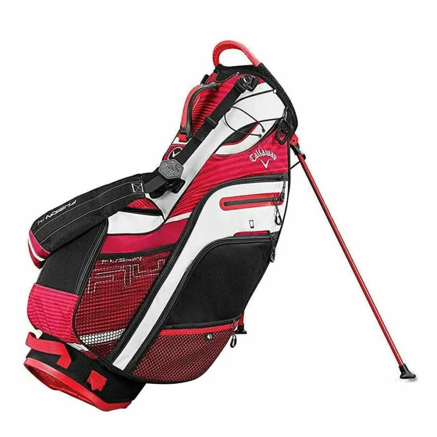 Bags * | Callaway Fusion 14 Red Golf Stand Bag