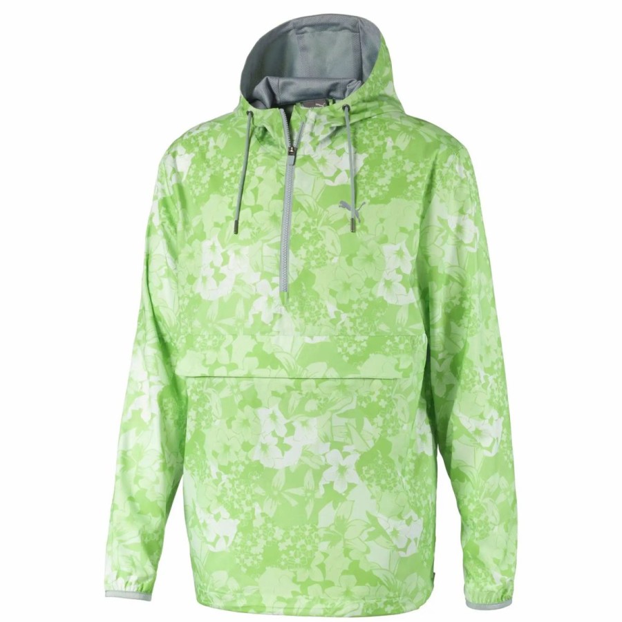 Clothes * | Puma Golf Puma Tournament Mens Golf Jacket 02 Greenery