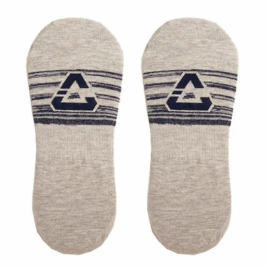 Clothes * | Cuater By Travismathew Small Block No-Show Socks Hthr Sleet 0Hsl