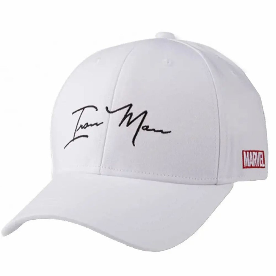 Accessories * | Volvik Iron Man Mens Golf Hat White