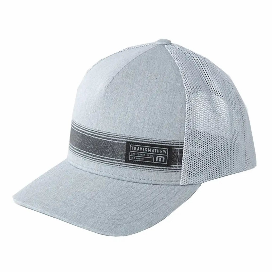 Accessories * | Travismathew Salt Washed Mens Hat Hthr Grey