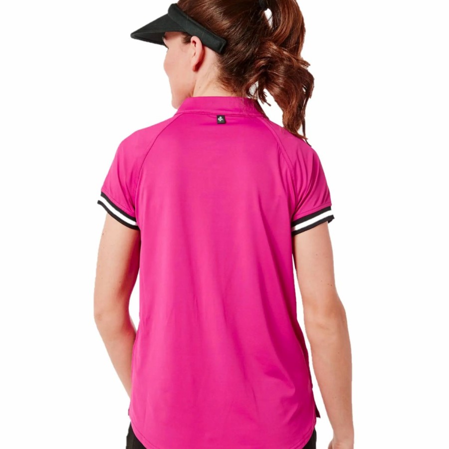 Clothes * | Belyn Key Sport Womens Short Sleeve Golf Polo Rsb