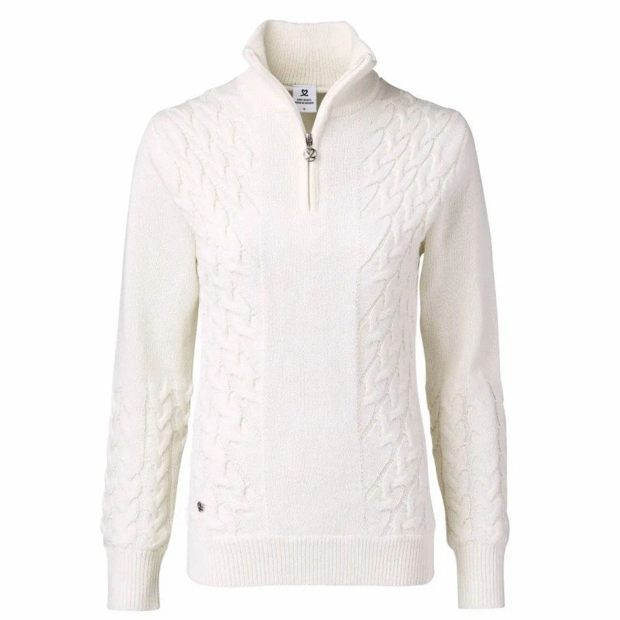 Clothes * | Daily Sports Alondra Womens Golf Sweater Ivory 210