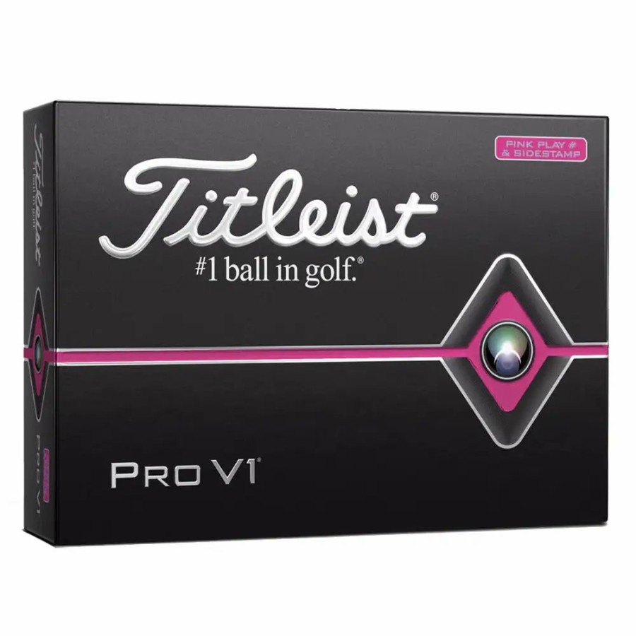 Balls * | Titleist Pro V1 Pink Edition Golf Balls Dozen