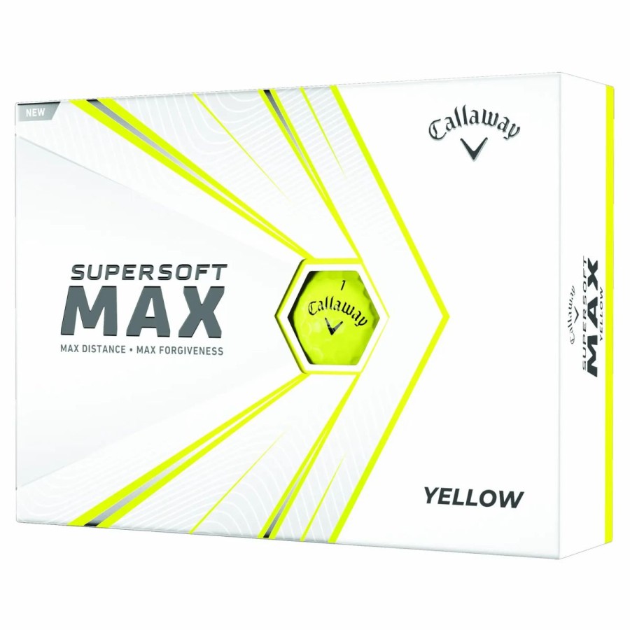 Balls * | Callaway Supersoft Max Yellow Golf Balls Dozen