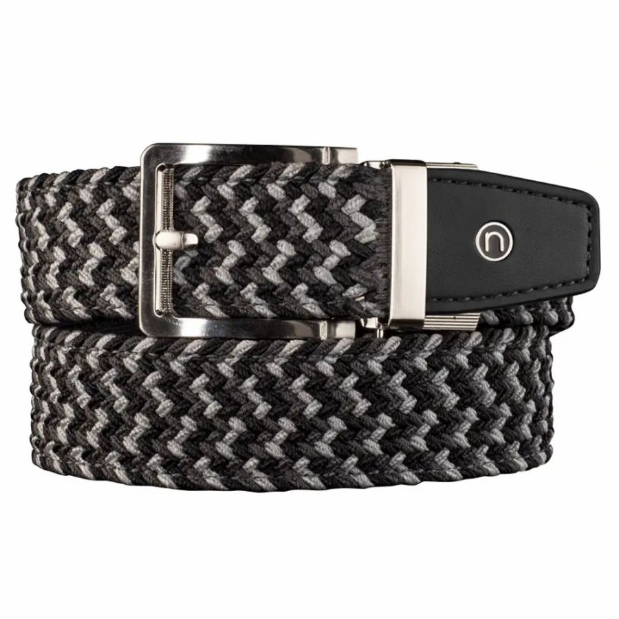 Clothes * | Nexbelt Braided 2.0 Mens Belt Charcoal