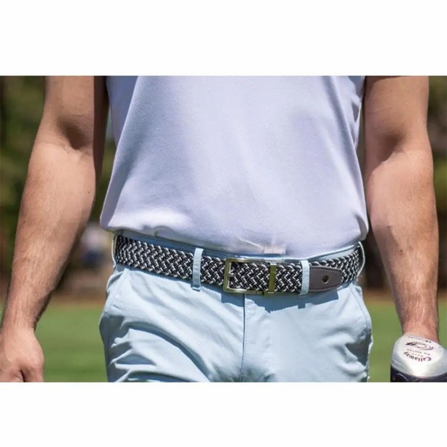 Clothes * | Nexbelt Braided 2.0 Mens Belt Charcoal