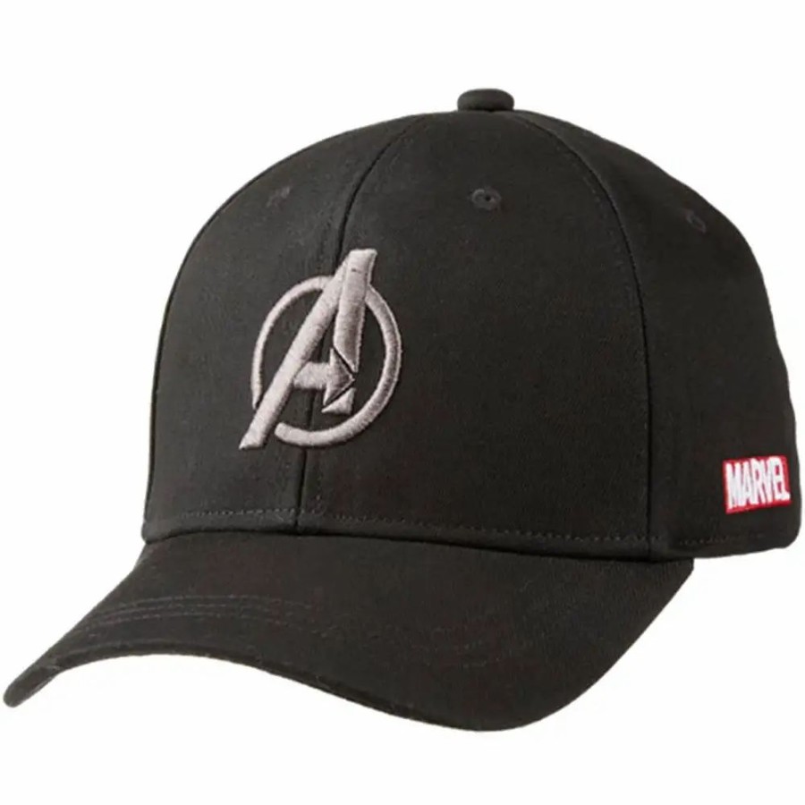 Accessories * | Volvik Marvel Avengers Mens Golf Hat Black