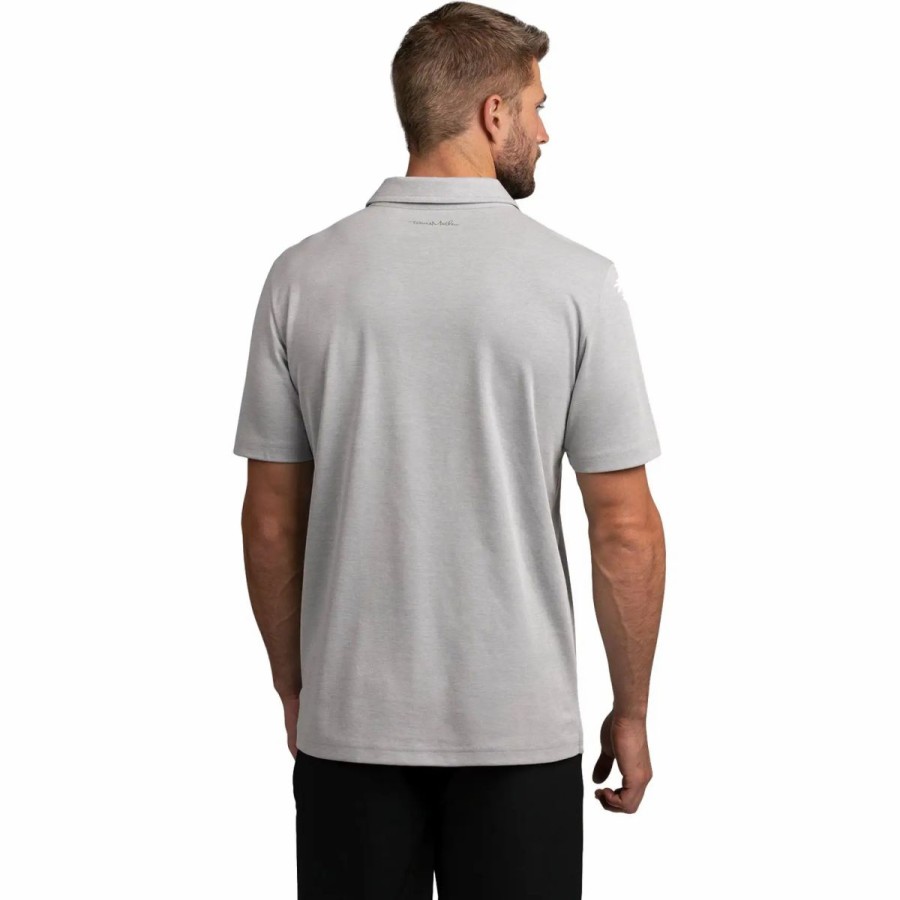 Clothes * | Travismathew Onto Something Here Mens Golf Polo Heather Sleet