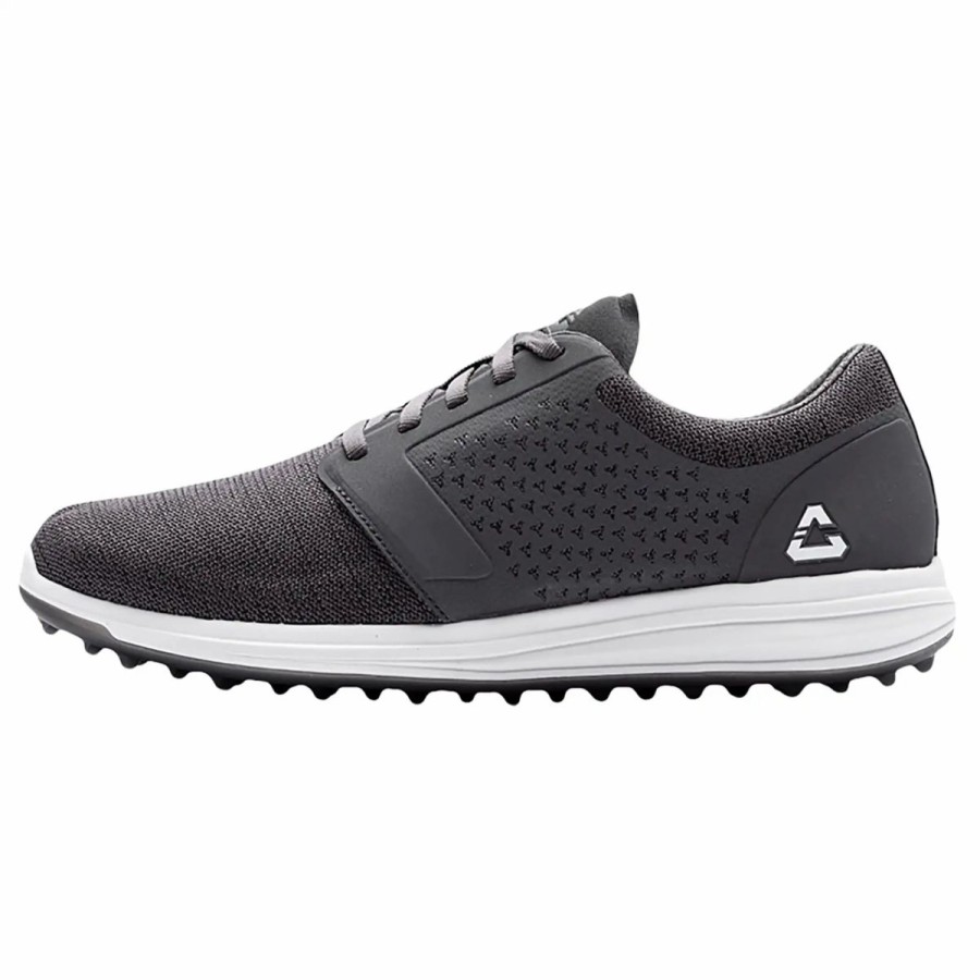 Shoes * | Cuater By Travismathew The Money Maker Spikeless Mens Golf Shoes Grey Pinstripe