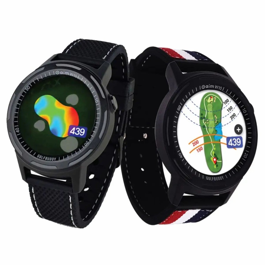 Technology * | Deca Golfbuddy Aim W11 Golf Watch Black