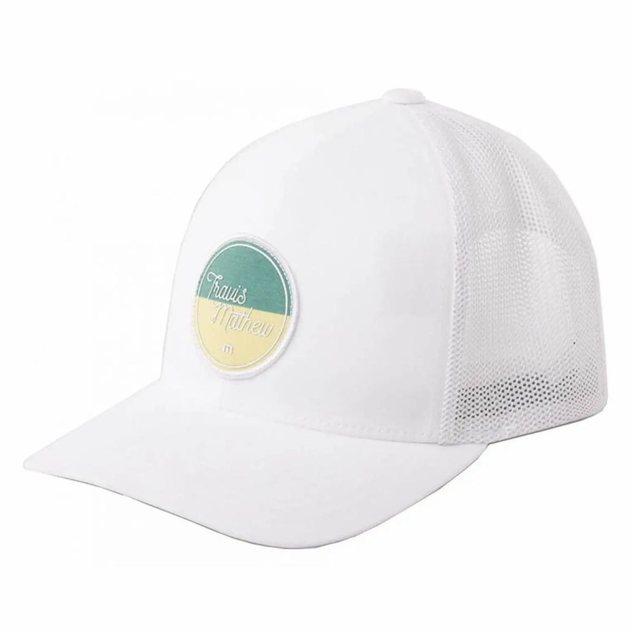 Accessories * | Travismathew Grass Is Greener Mens Hat White