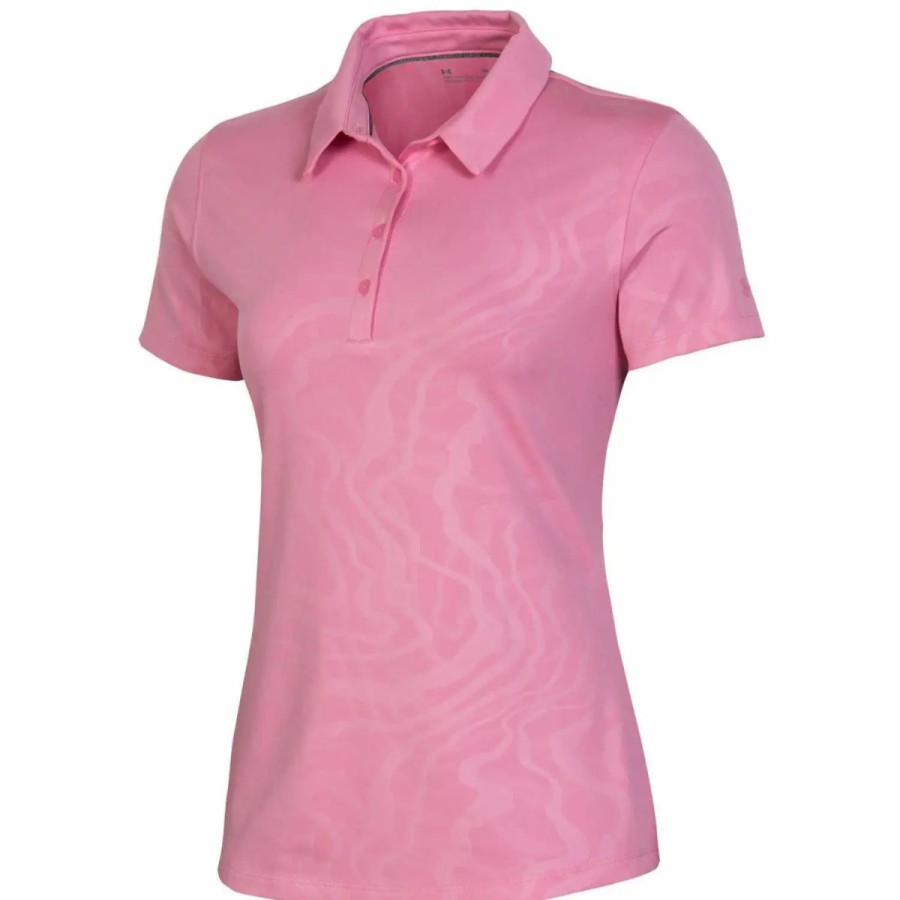 Clothes * | Under Armour Zinger Tetra Emboss Womens Golf Polo