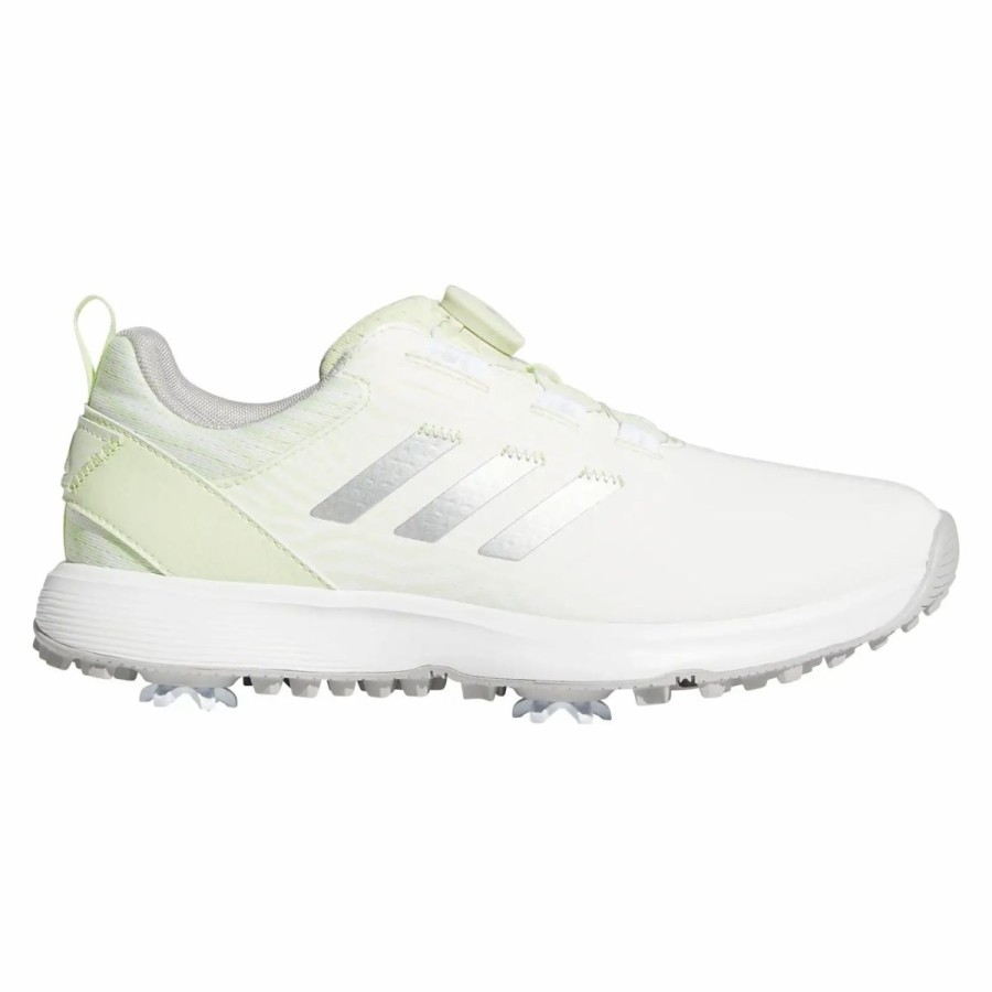 Shoes * | Adidas Golf Adidas S2G Boa Lime Womens Golf Shoes Lim/Slv/Wht 328