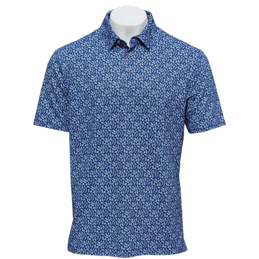 Clothes * | Anderson Ord Andersonord Puolu Mens Golf Polo Estate Blue