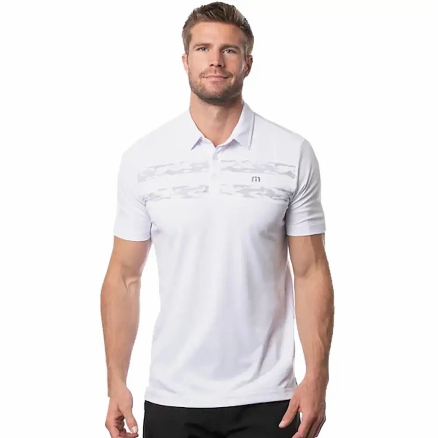 Clothes * | Travismathew Sockeye Mens Golf Polo White 1Wht