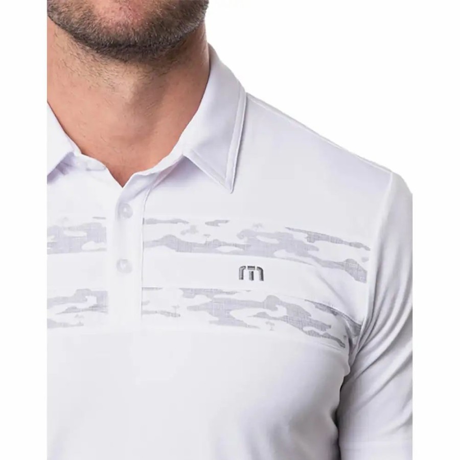 Clothes * | Travismathew Sockeye Mens Golf Polo White 1Wht