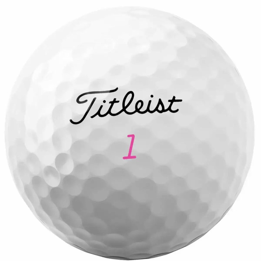 Balls * | Titleist Pro V1 Pink Numbers Golf Balls Dozen