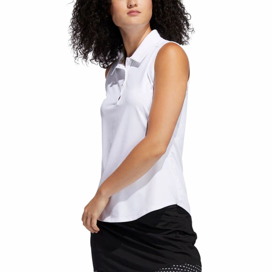 Clothes * | Adidas Golf Adidas Ultimate365 Womens Golf Polo White