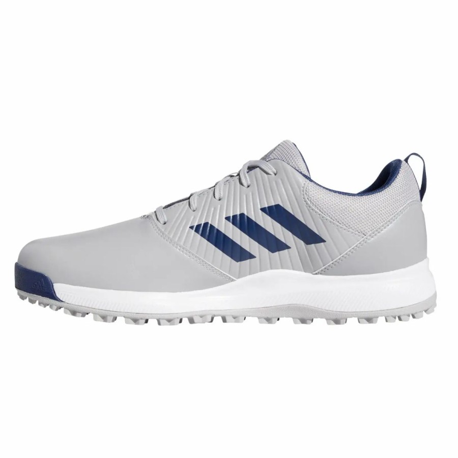 Shoes * | Adidas Golf Adidas Cp Traxion Spikeless Mens Golf Shoes Grey/Indigo/Wht