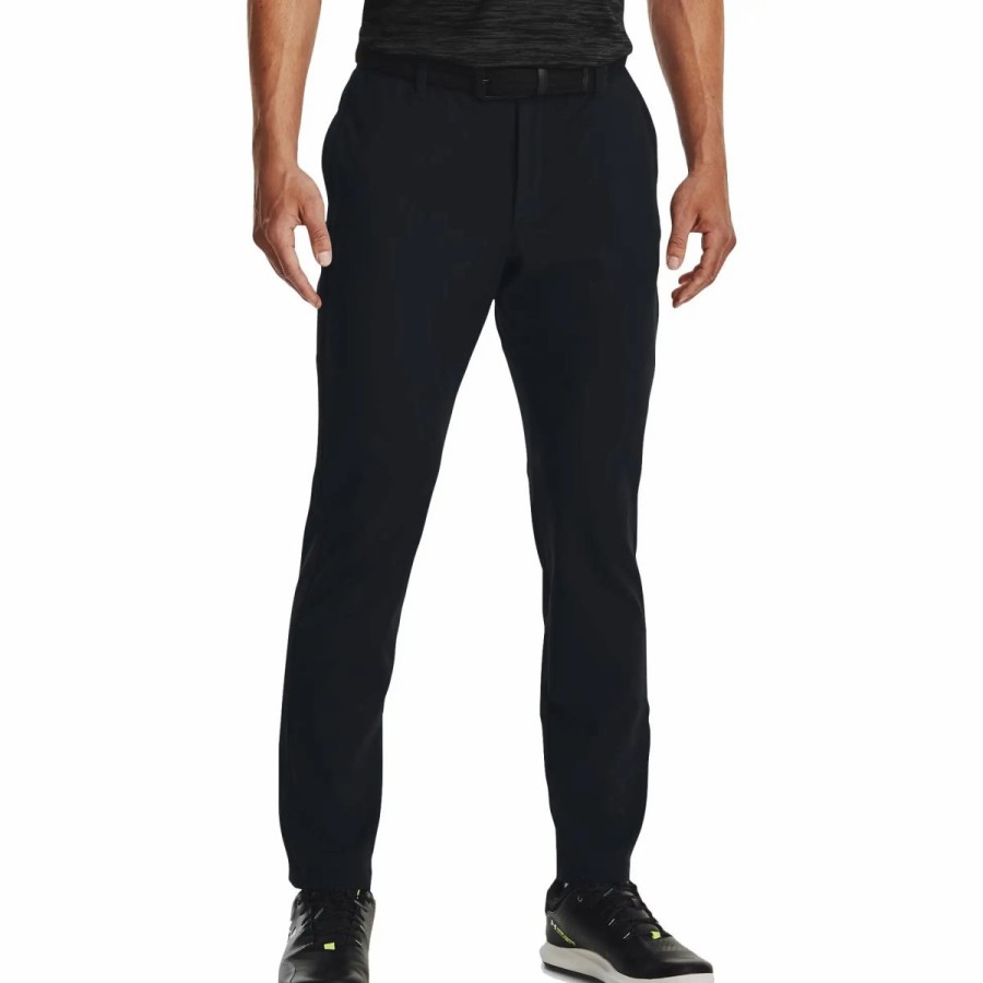 Clothes * | Under Armour Iso-Chill Tapered Mens Golf Pants Black 001