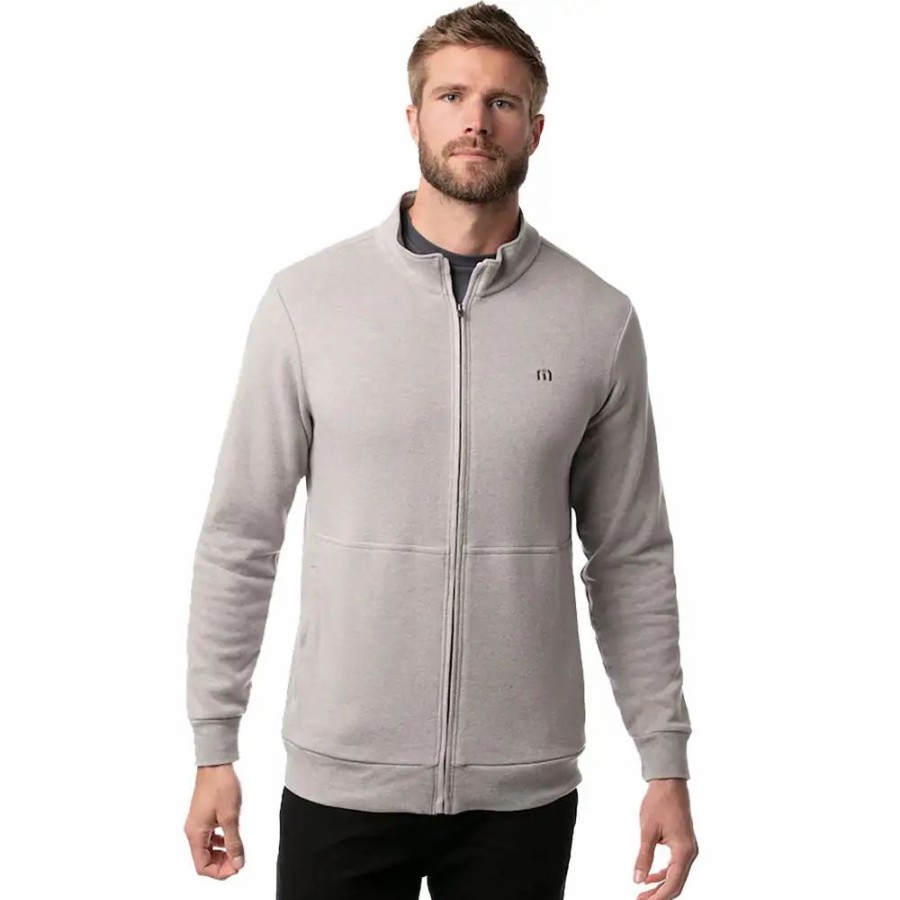 Clothes * | Travismathew Nice Gesture Mens Golf Jacket Hth Md Gry 0Hmd