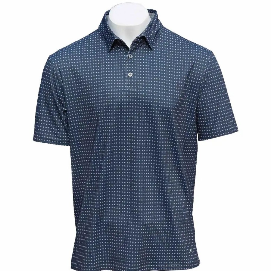 Clothes * | Anderson Ord Andersonord Santa Cruz Mens Golf Polo Ombre Blue