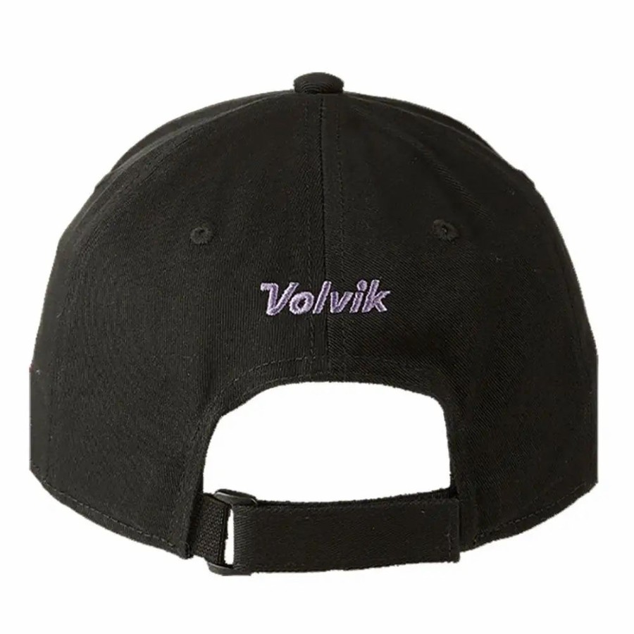 Accessories * | Volvik Marvel Panther Mens Golf Hat Black