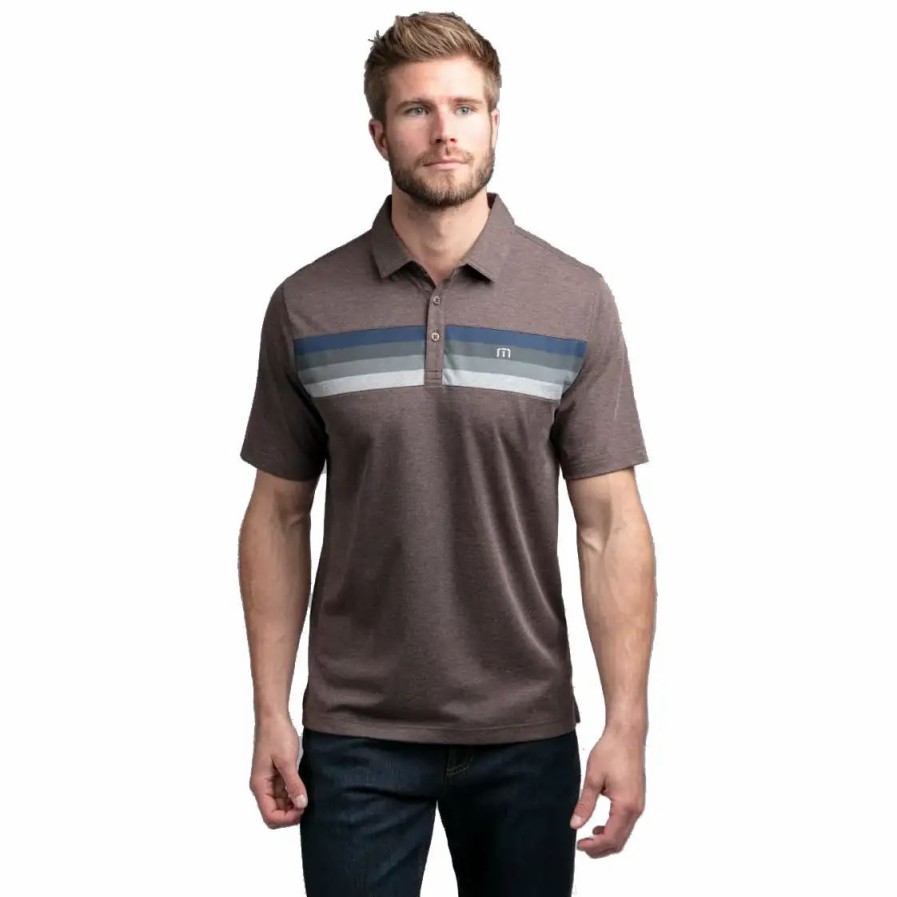 Clothes * | Travismathew Auto Pilot Mens Polo 2Hco Htr Coffee