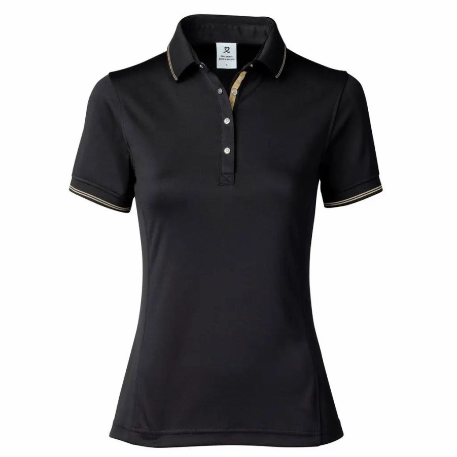 Clothes * | Daily Sports Nyx Black Womens Golf Polo 999 Black