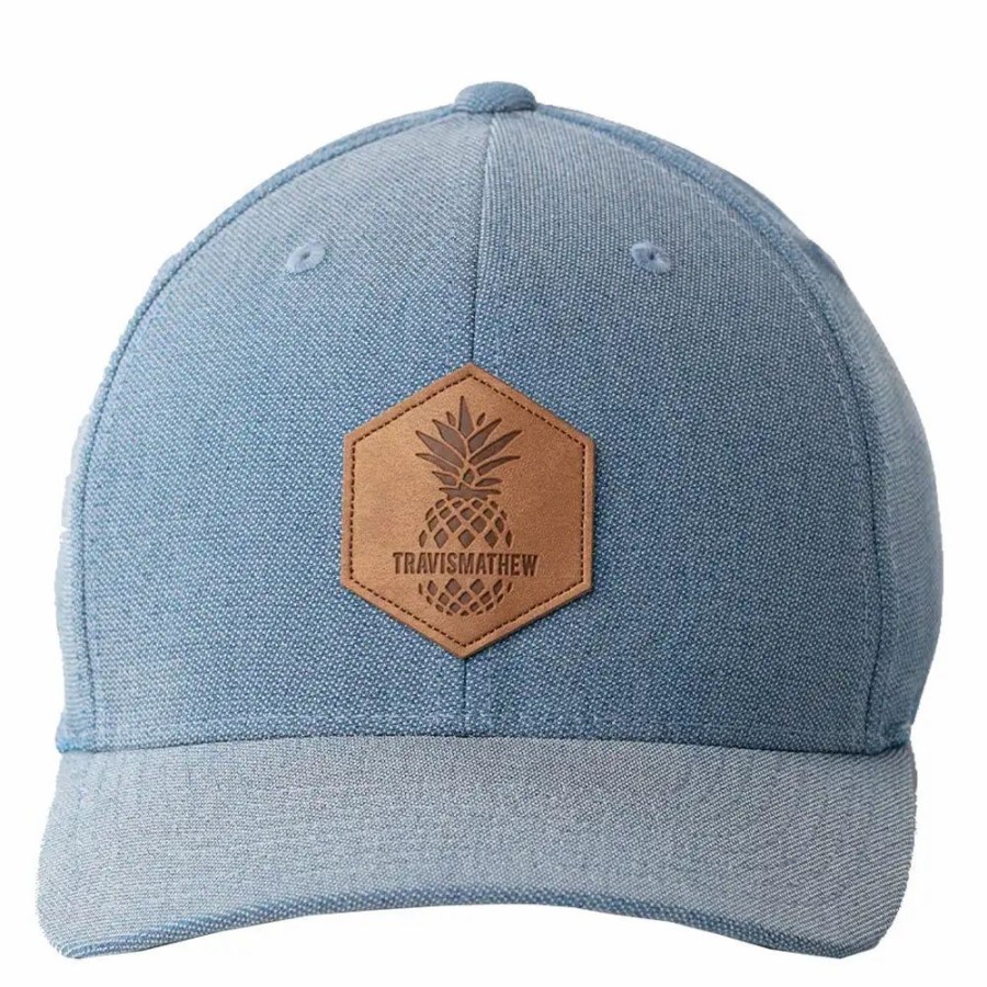 Accessories * | Travismathew Liquid Courage Mens Golf Hat Hthr Fedrl Blu